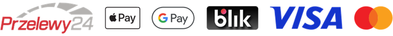 Przelewy24, BLIK, Visa, Mastercard, Apple Pay i Google Pay