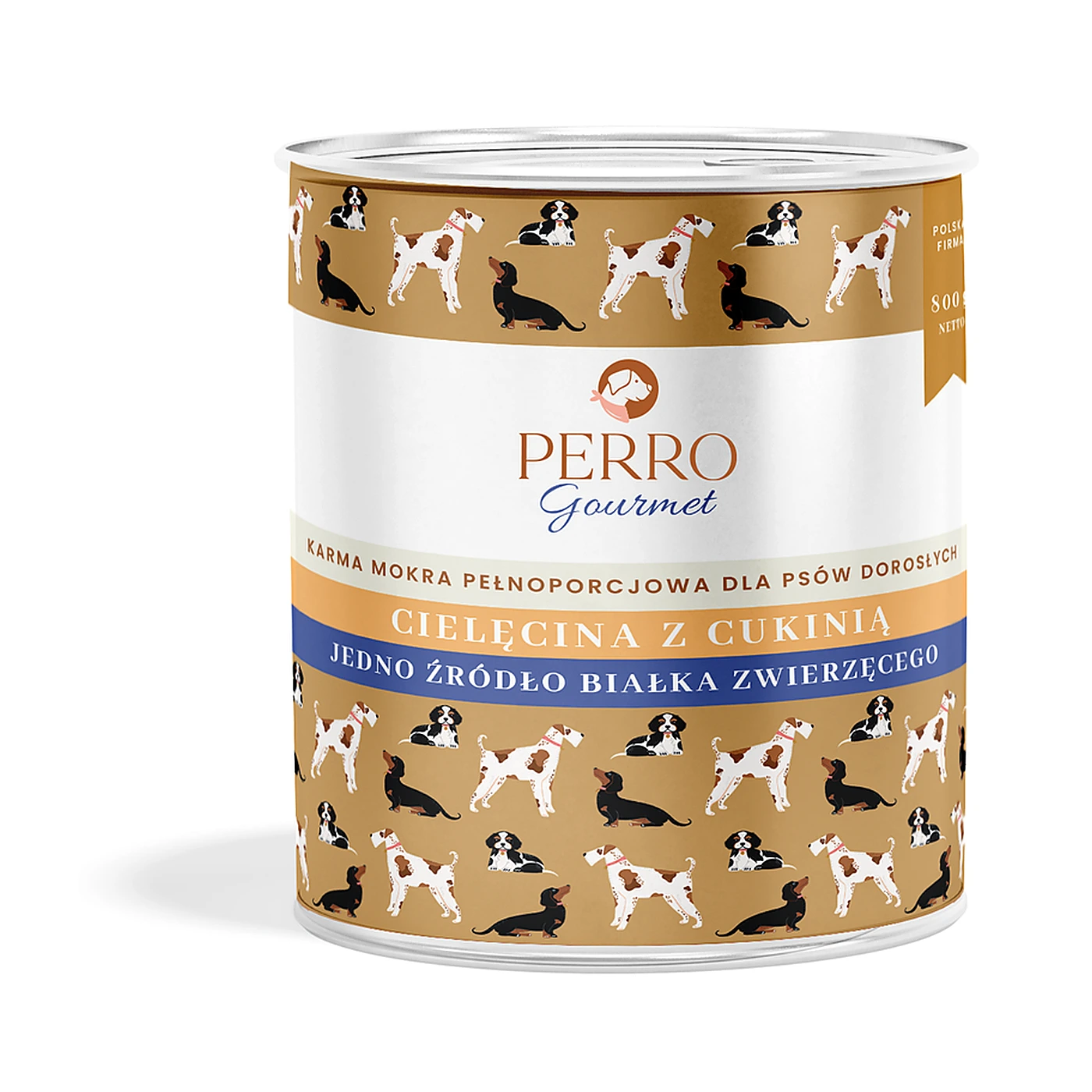 PERRO Cielęcina z cukinią dla psów dorosłych 800g