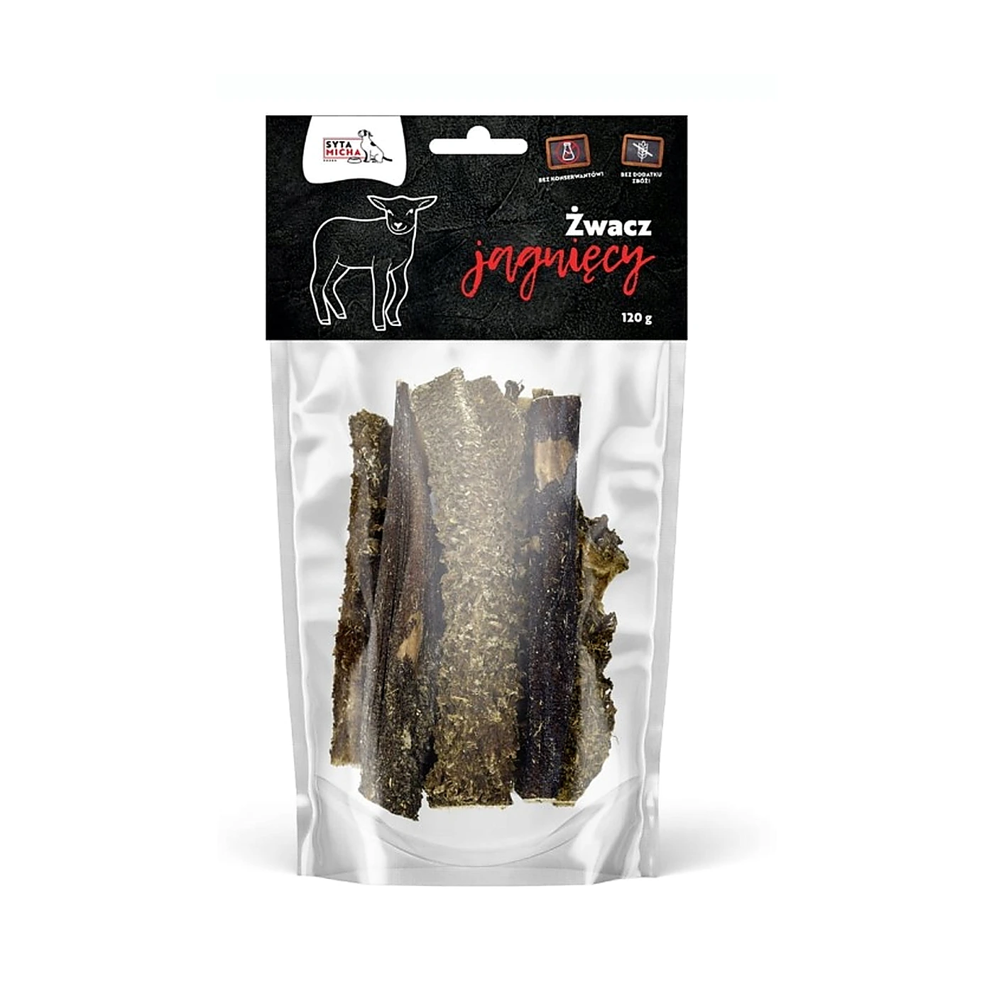 SYTA MICHA Suszone żwacze jagnięce 120g