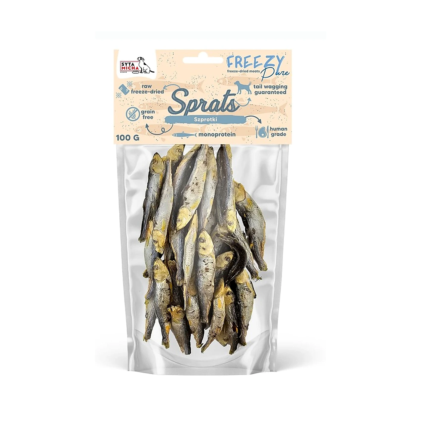 SYTA MICHA FREEZY PURE liofilizowane całe szprotki 100g