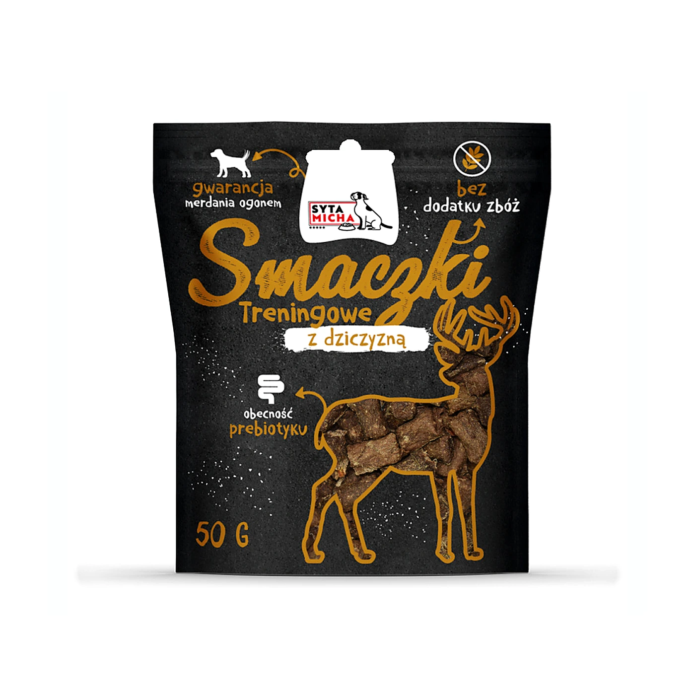 SYTA MICHA Smaczki treningowe z dziczyzną 50g