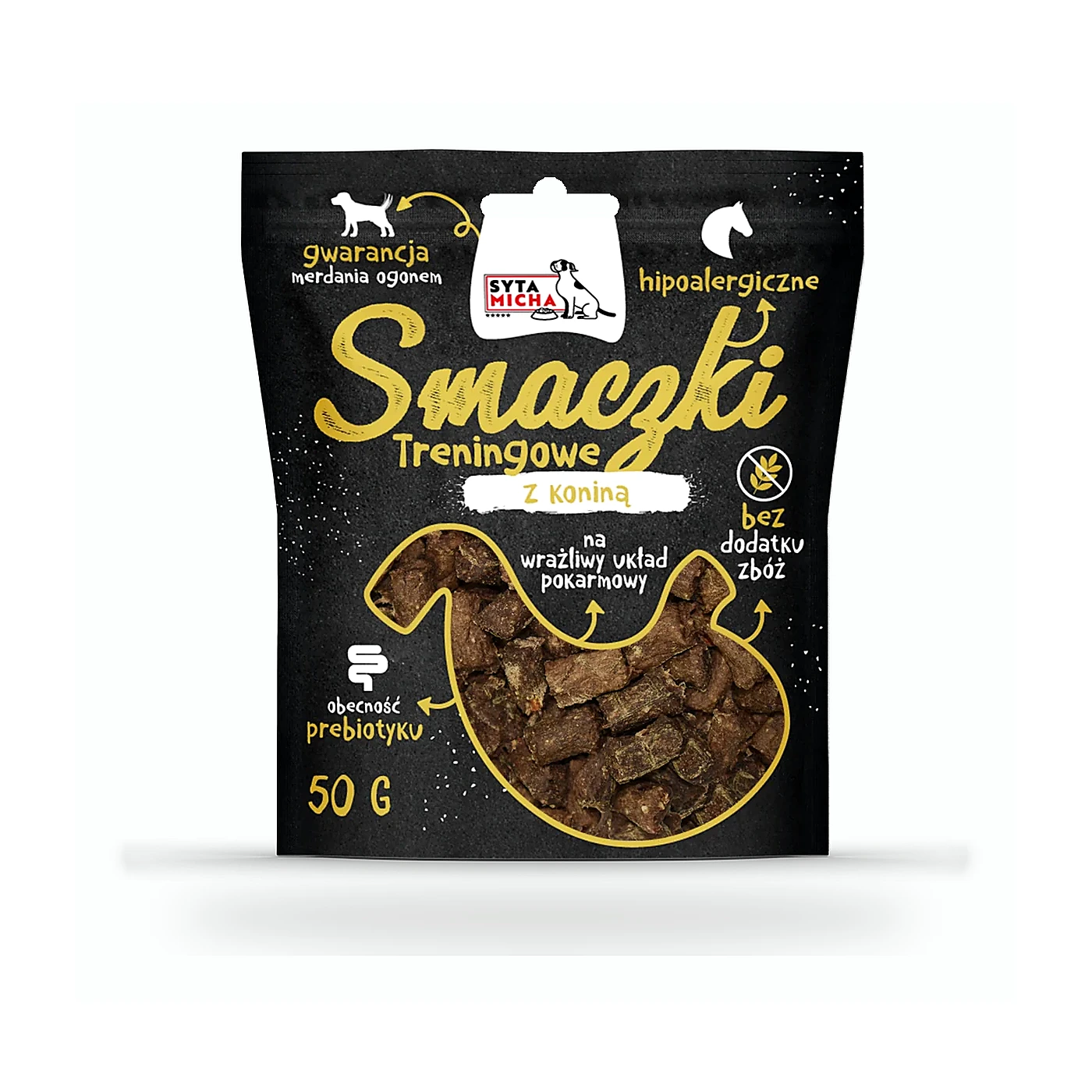 SYTA MICHA Smaczki treningowe z koniną 50g