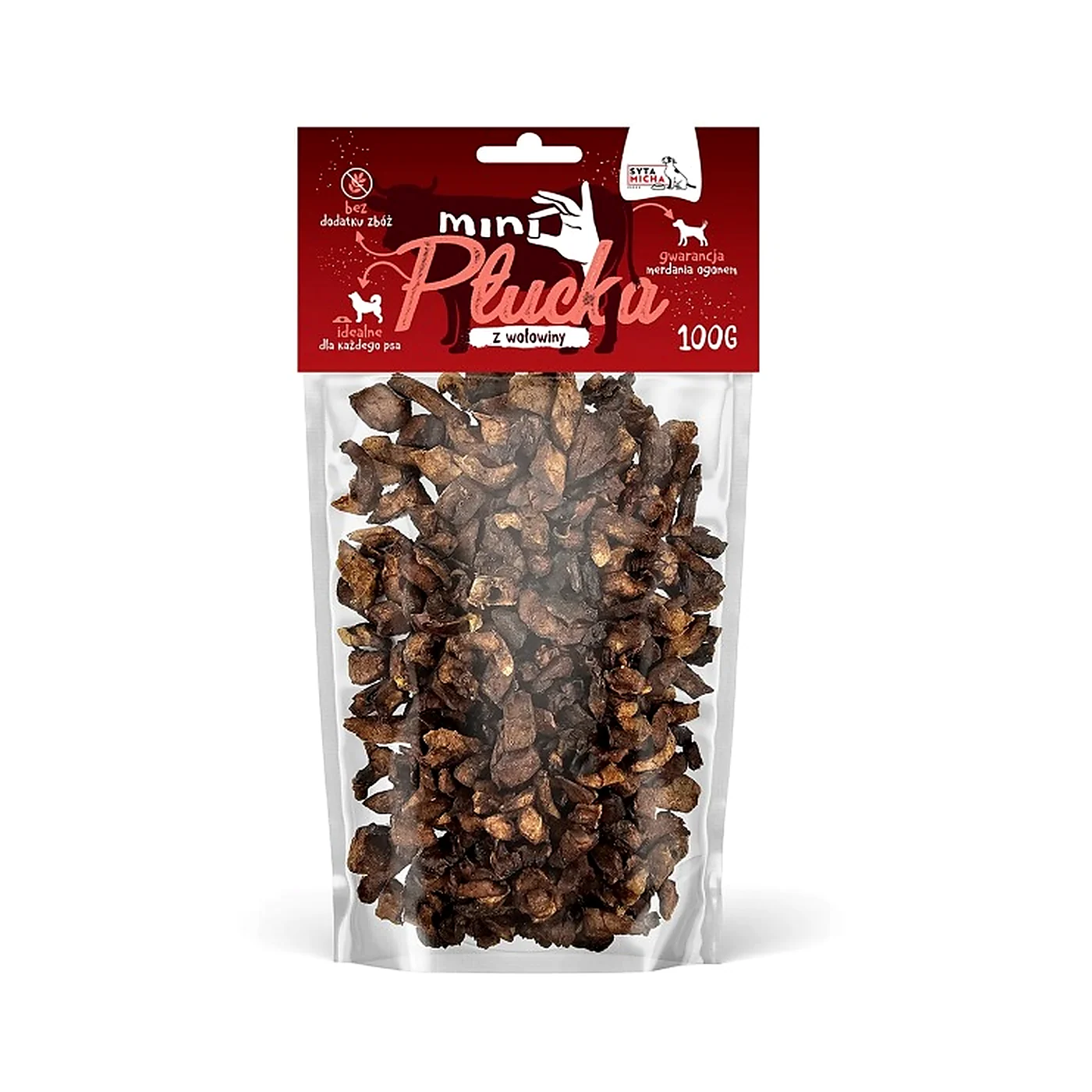 SYTA MICHA MINI Płucka wołowe 100g