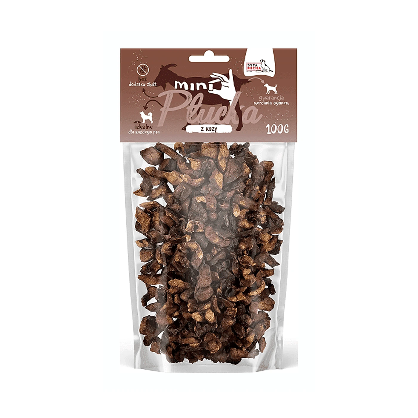 SYTA MICHA MINI Płucka kozie 100g