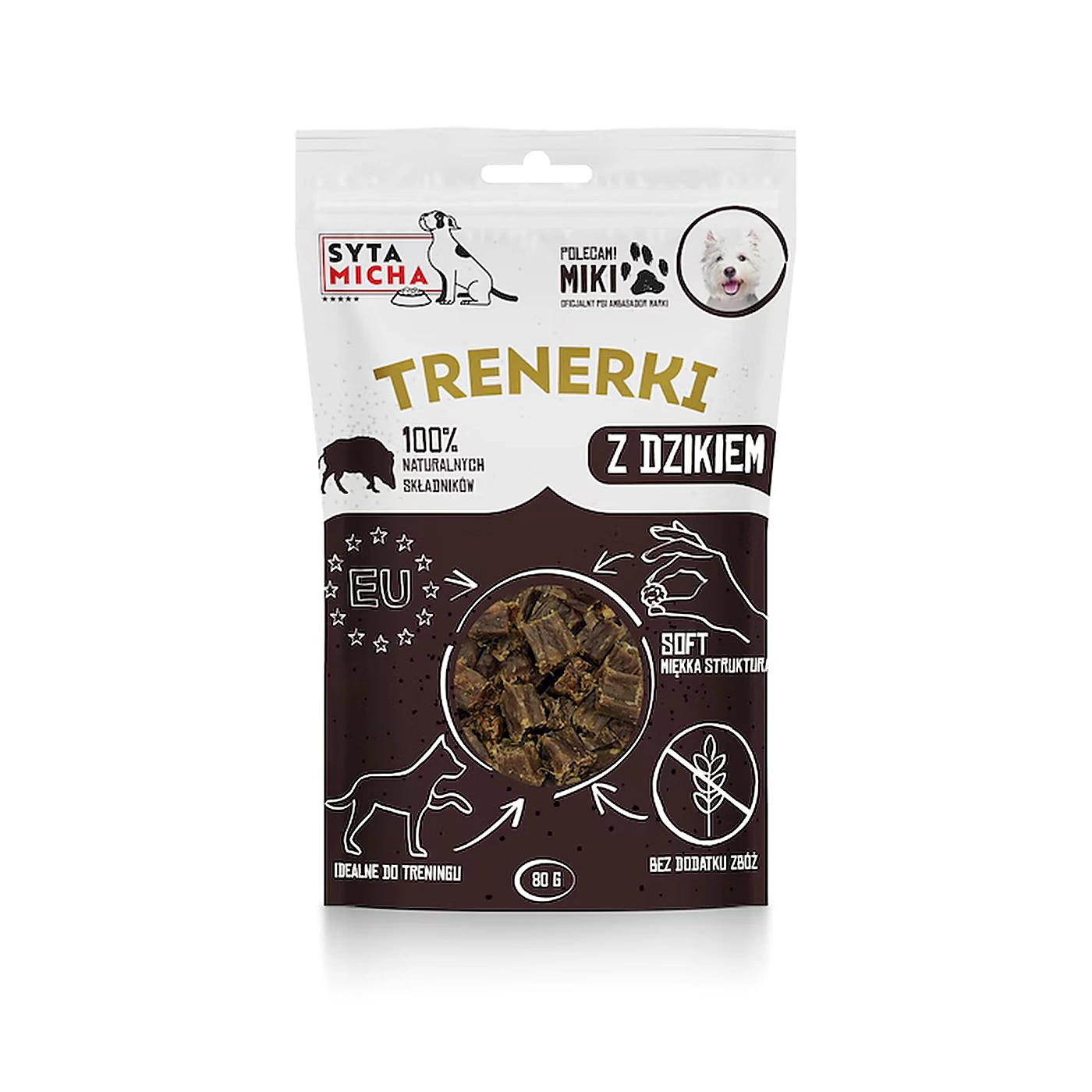 SYTA MICHA TRENERKI z dzika 80g