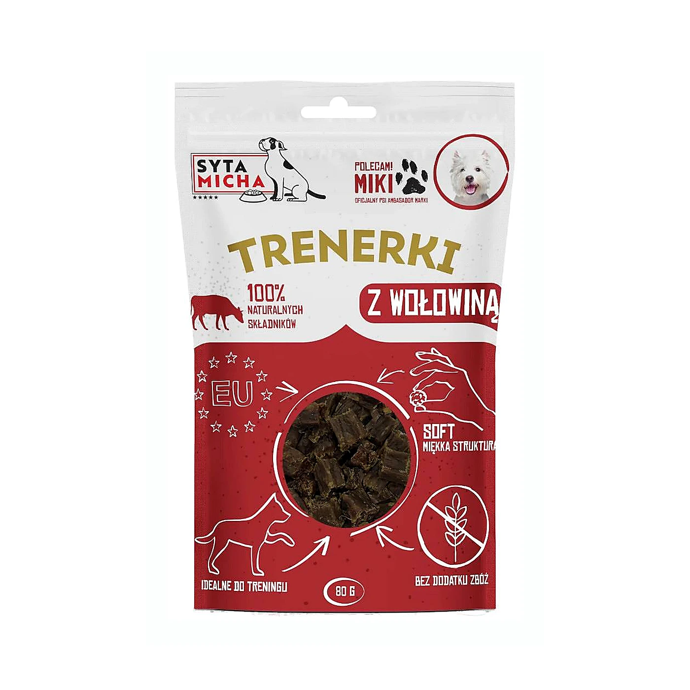SYTA MICHA TRENERKI z wołowiną 80g