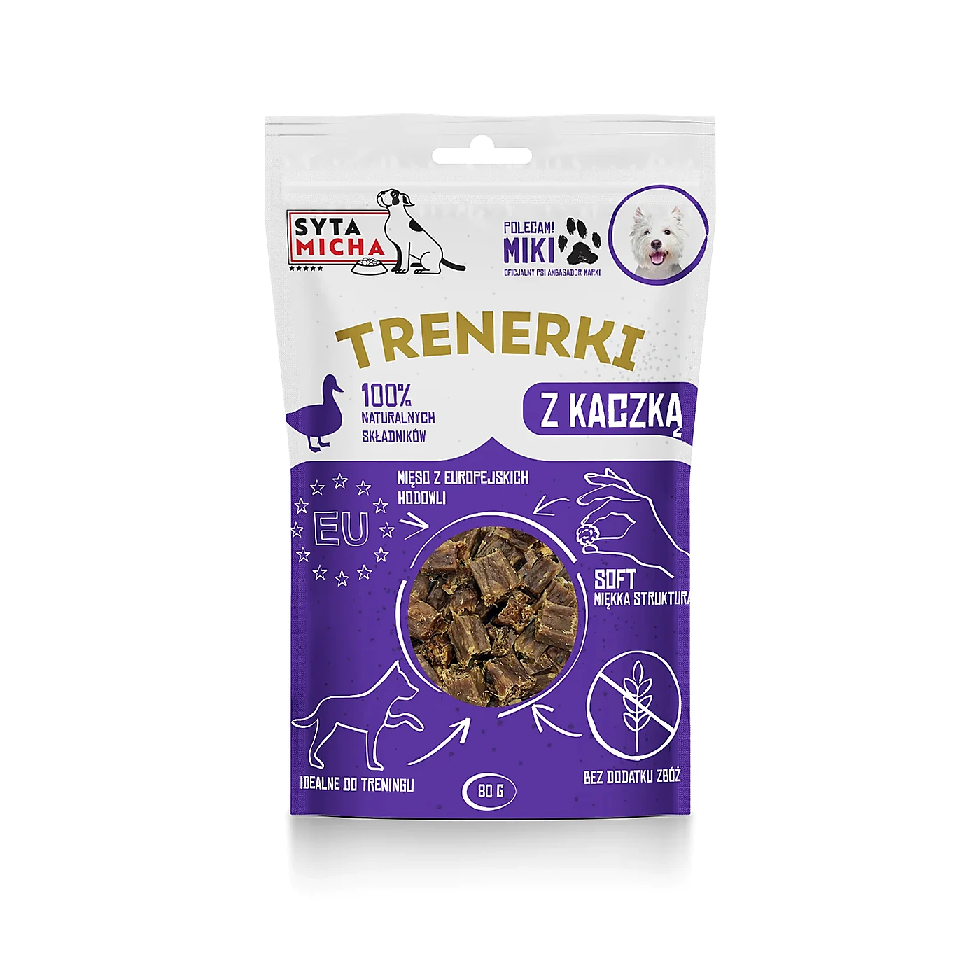 SYTA MICHA TRENERKI z kaczką 80g