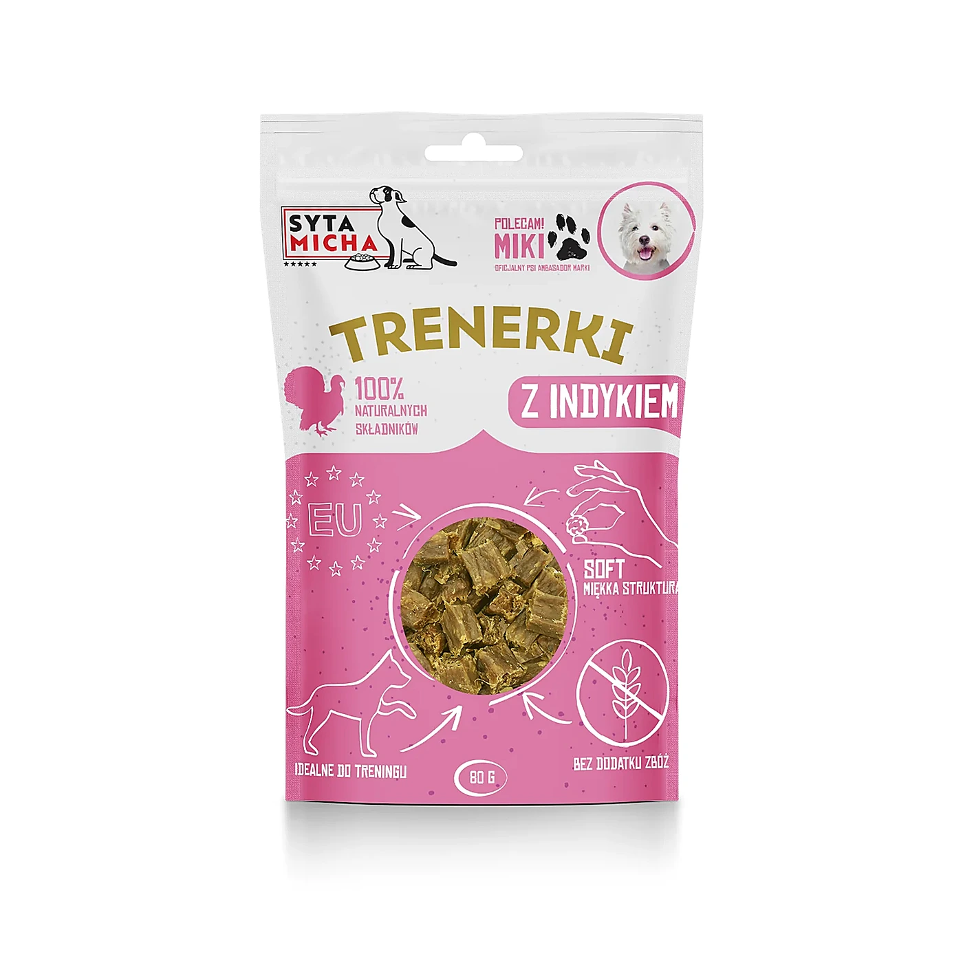 SYTA MICHA TRENERKI z indyka 80g