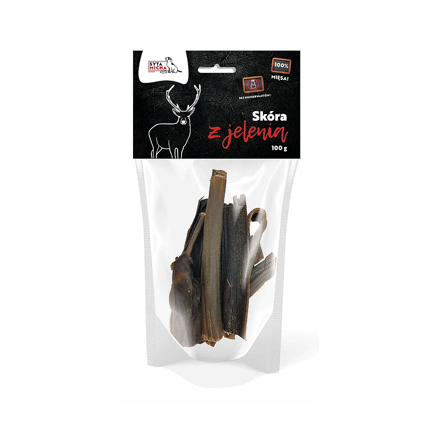 SYTA MICHA Suszona skóra z jelenia 100g