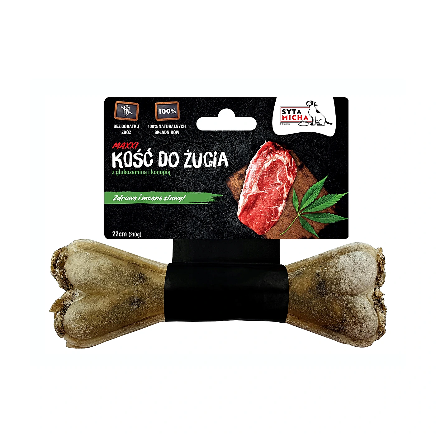 SYTA MICHA Kość do żucia dla psa na mocne stawy 22 cm MAXI