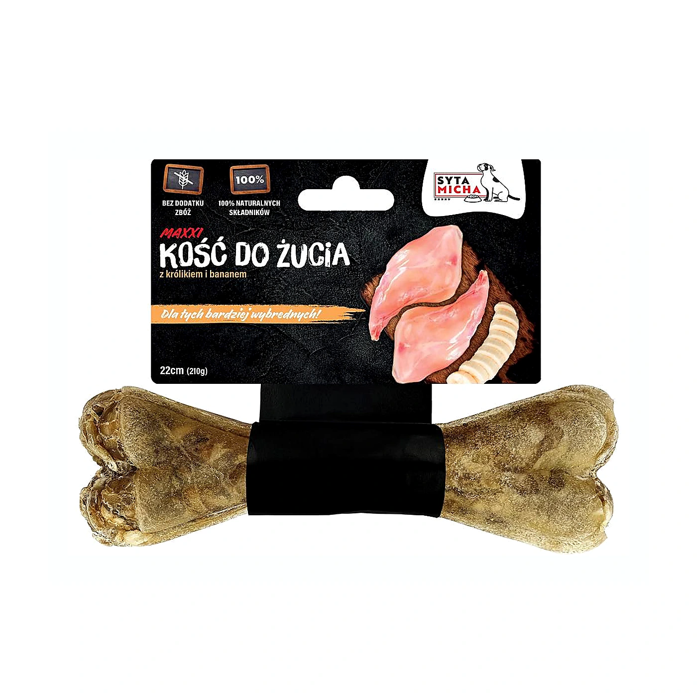 SYTA MICHA Kość do żucia dla wybrednych psów 22 cm