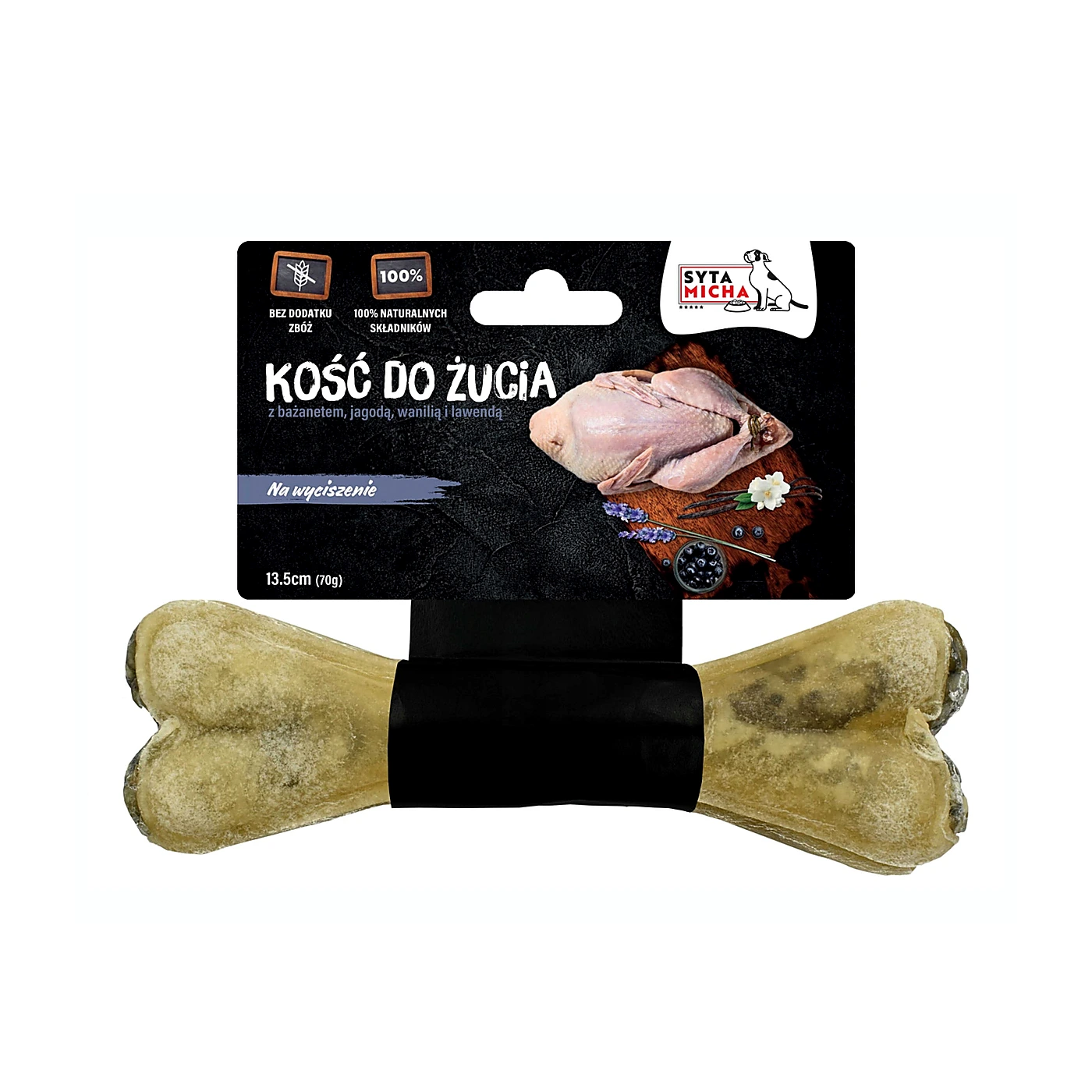 SYTA MICHA Kość do żucia dla psa na wyciszenie 13,5 cm