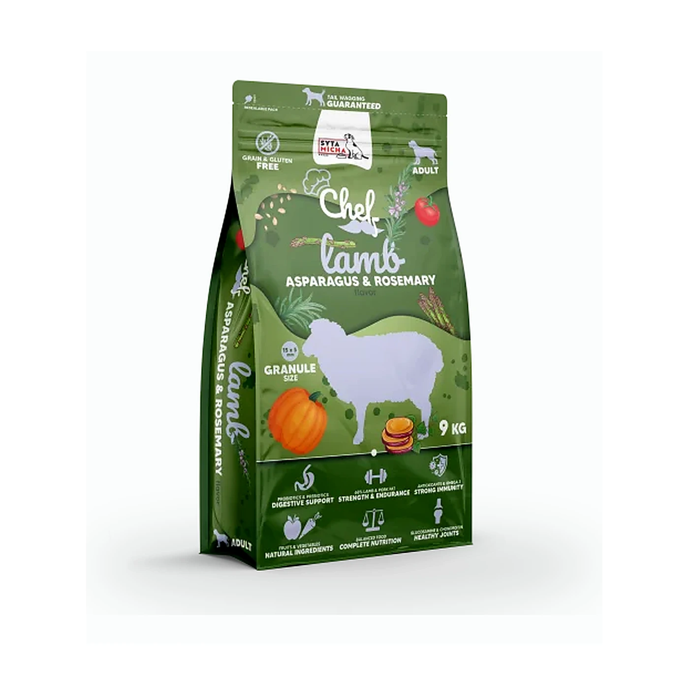 SYTA MICHA Karma sucha CHEF Jagniecina 9kg