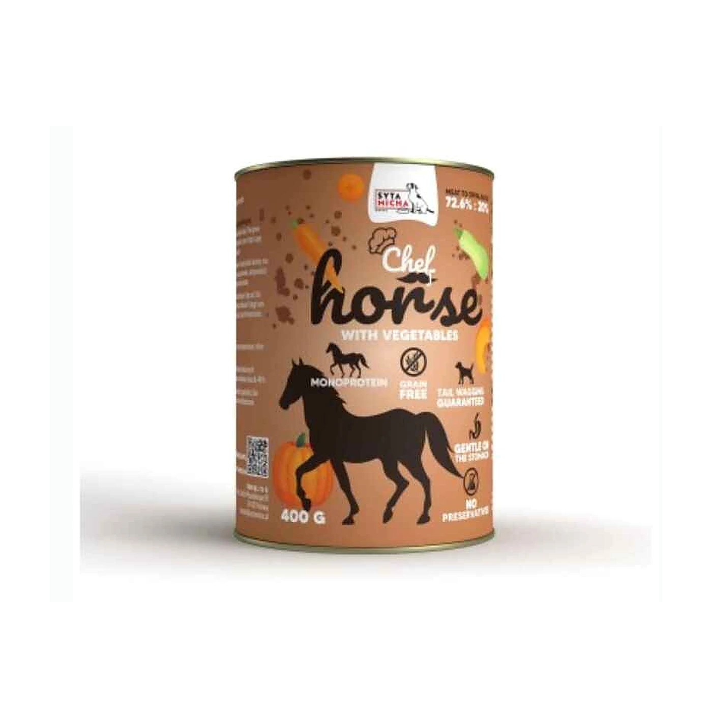 SYTA MICHA Karma Mokra CHEF Konina z warzywami 400g