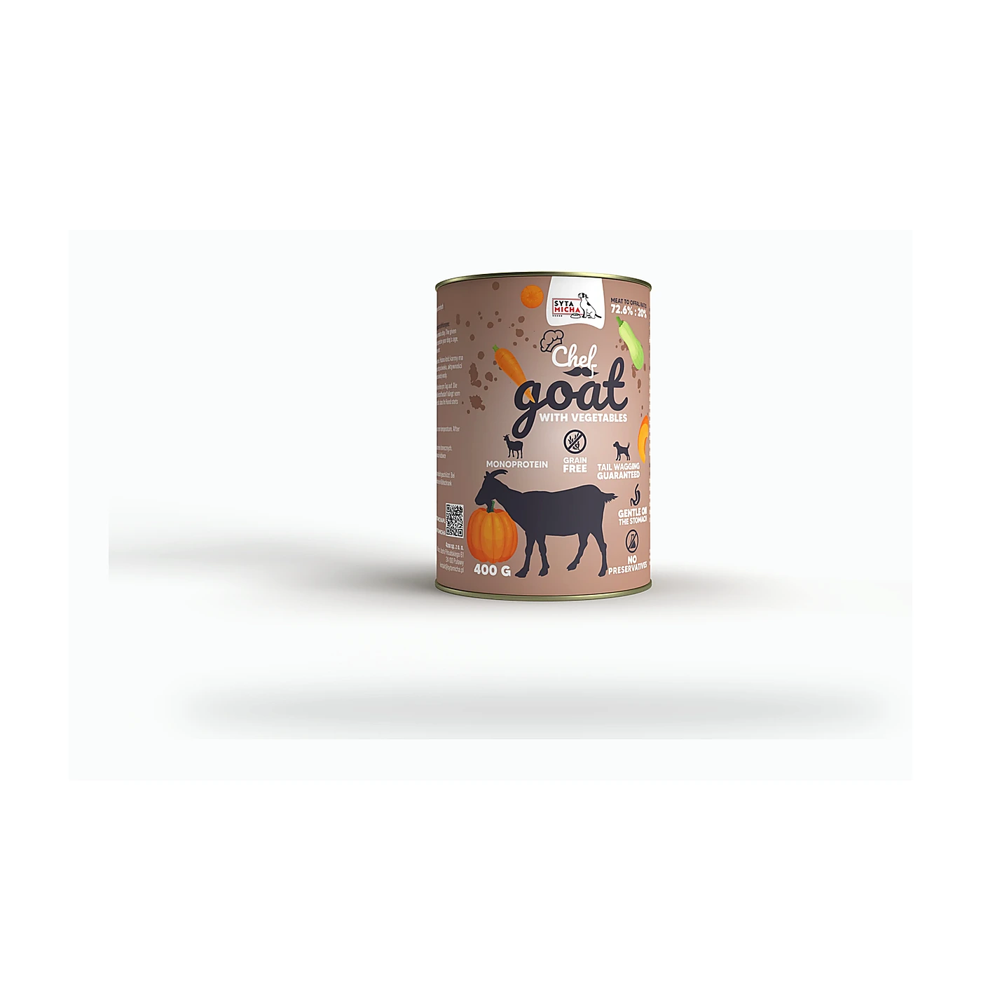 SYTA MICHA Karma Mokra CHEF Koza z warzywami 400g