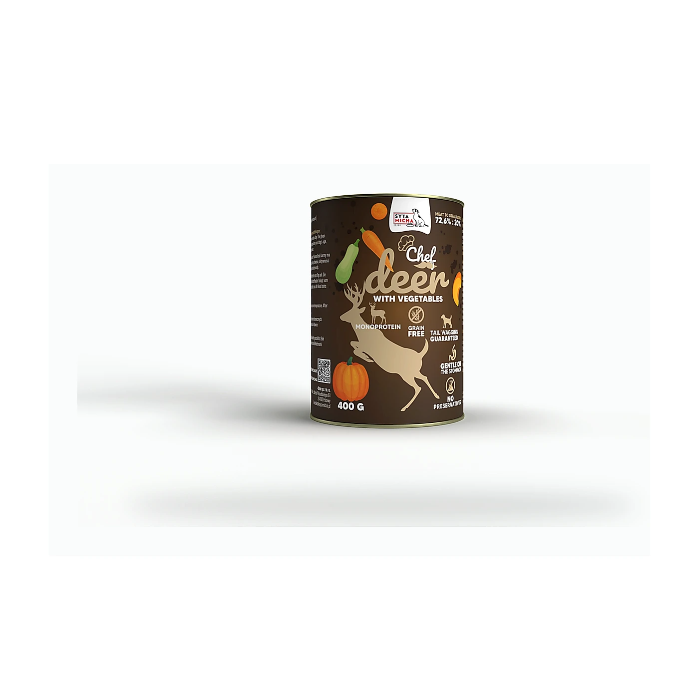 SYTA MICHA Karma Mokra CHEF Jeleń z warzywami 400g