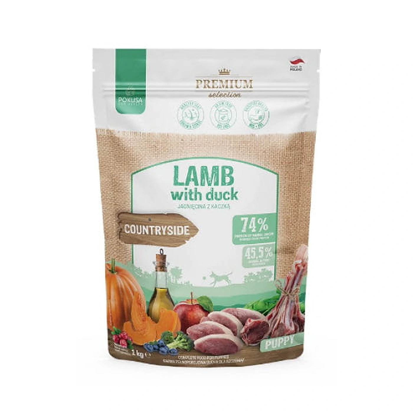 Pokusa Sucha Karma dla Szczeniaka Jagniecina z Kaczka 1 kg
