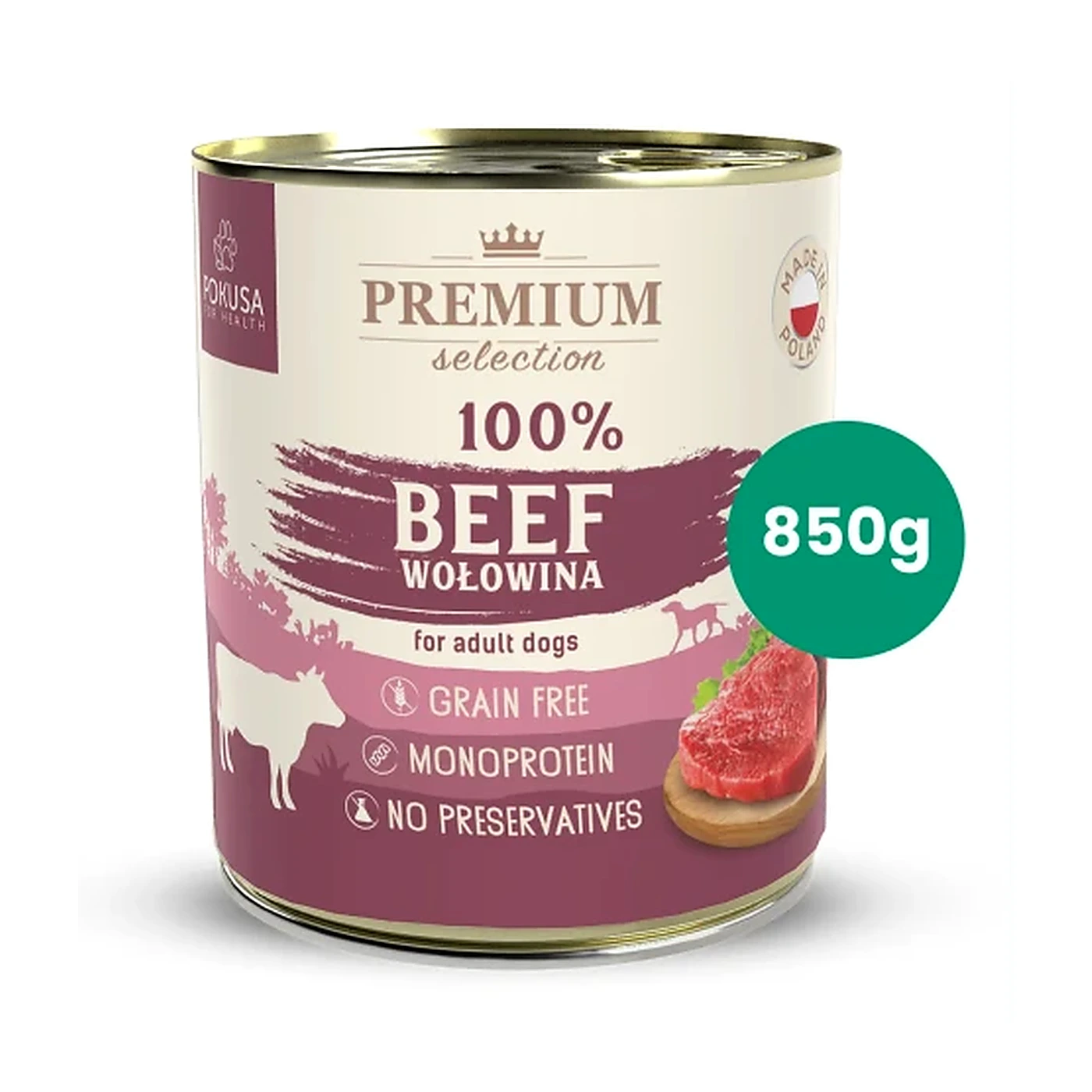 Premium Selection karma mokra 100% wołowina 850 g