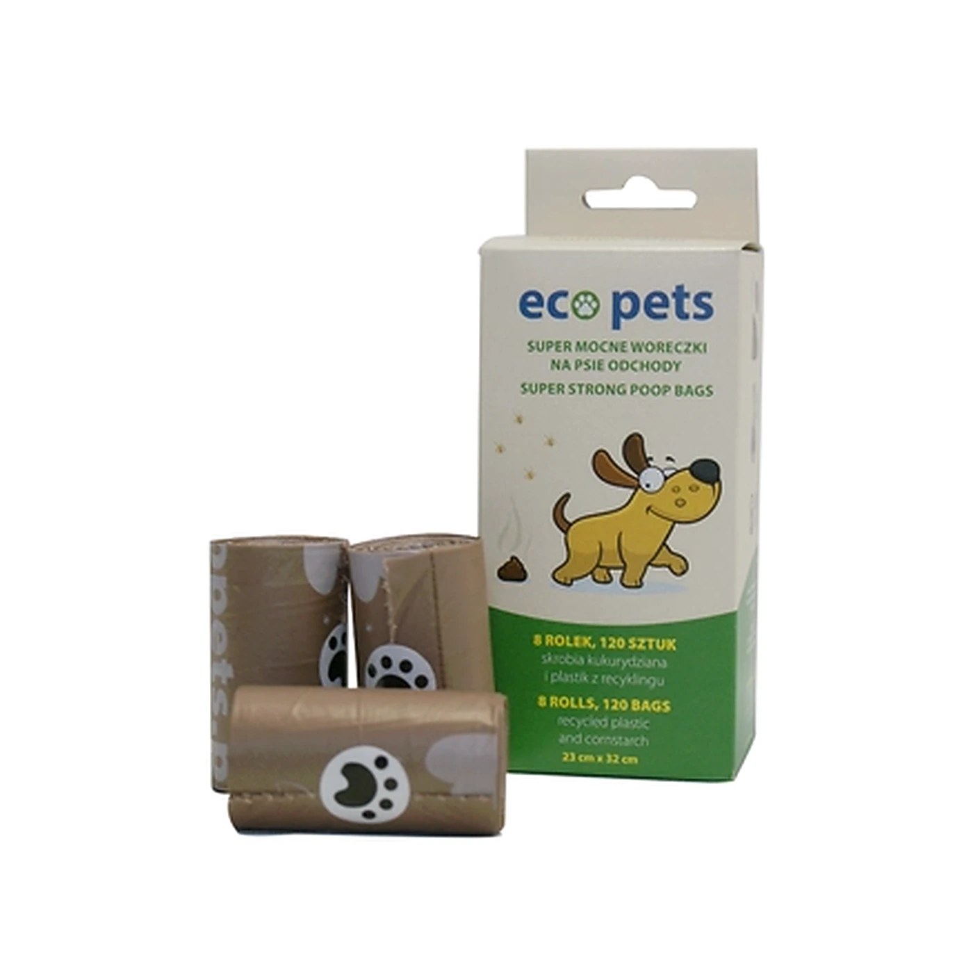 Eco Pets Worki na psie odchody 120 szt. (8 rolek)