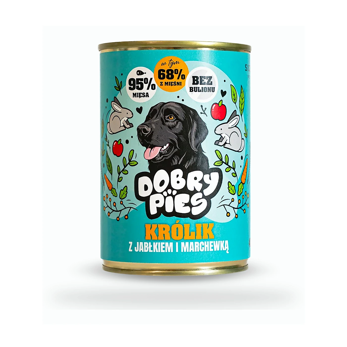 Dobry Pies karma królik z jabłkiem, marchewką 400g