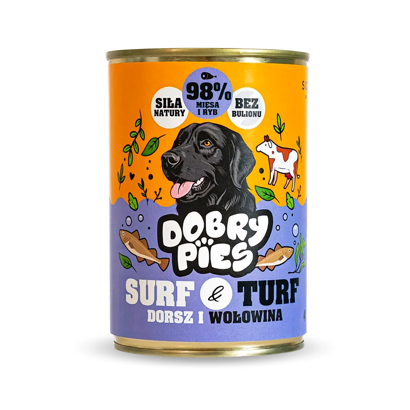 Dobry Pies karma dorsz i wołowina 400g