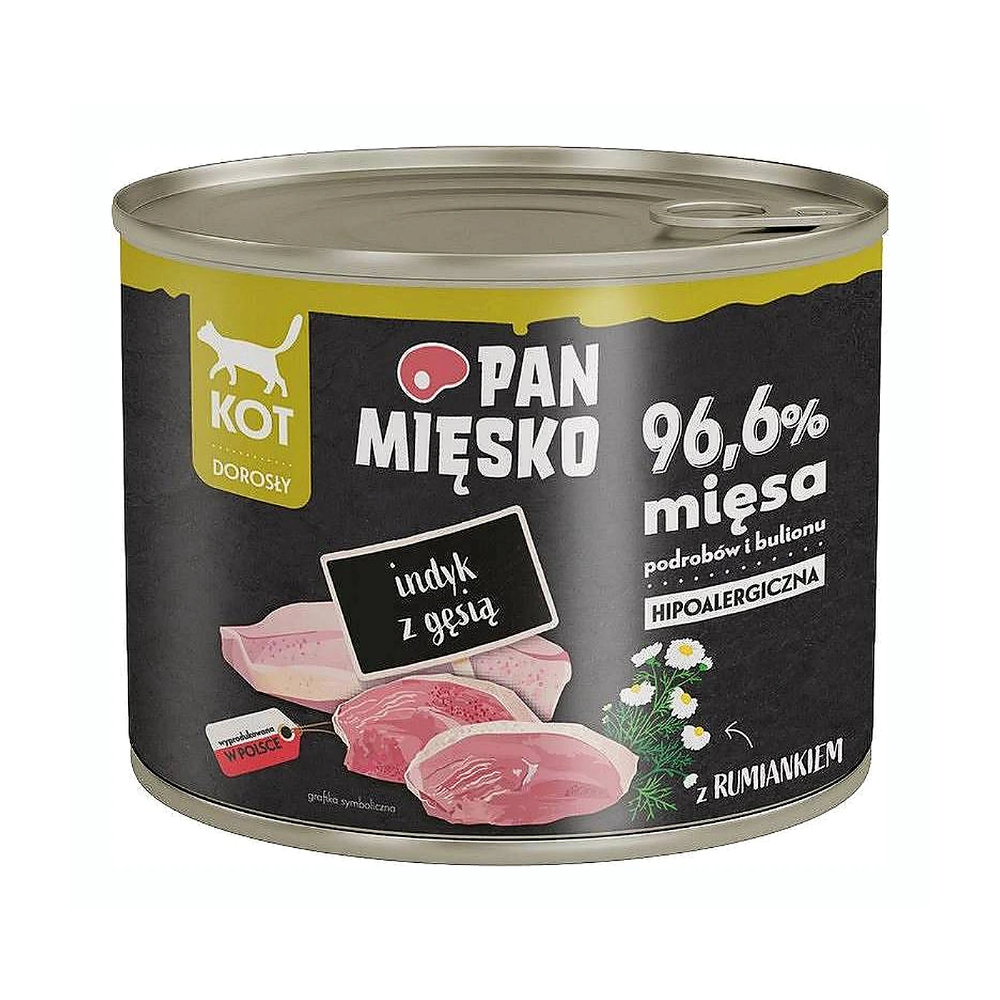 Pan Mięsko Karma mokra dla kota Indyk z gęsią (dorosły) 200g