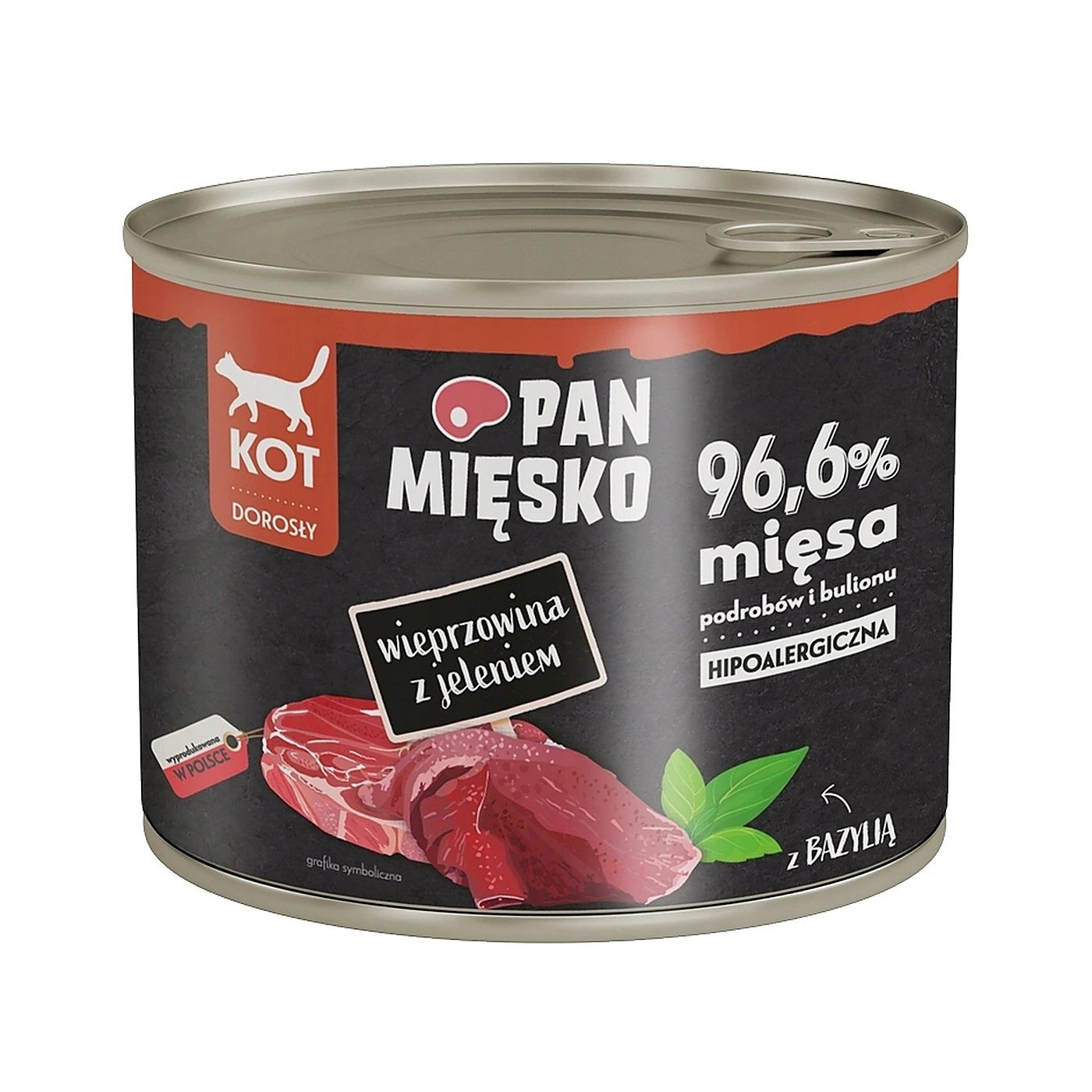 Pan Mięsko Karma mokra dla kota Wieprzowina z jeleniem (dorosły) 200g