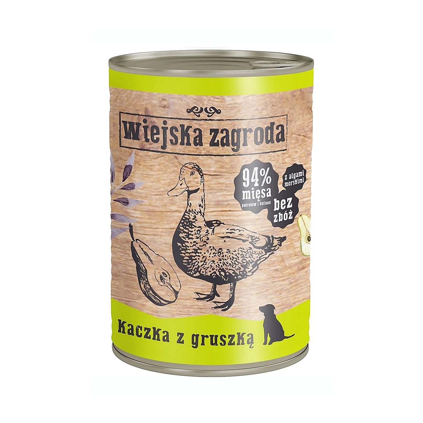 Wiejska Zagroda Karma mokra dla psa Kaczka z gruszką (dorosły) II 400g