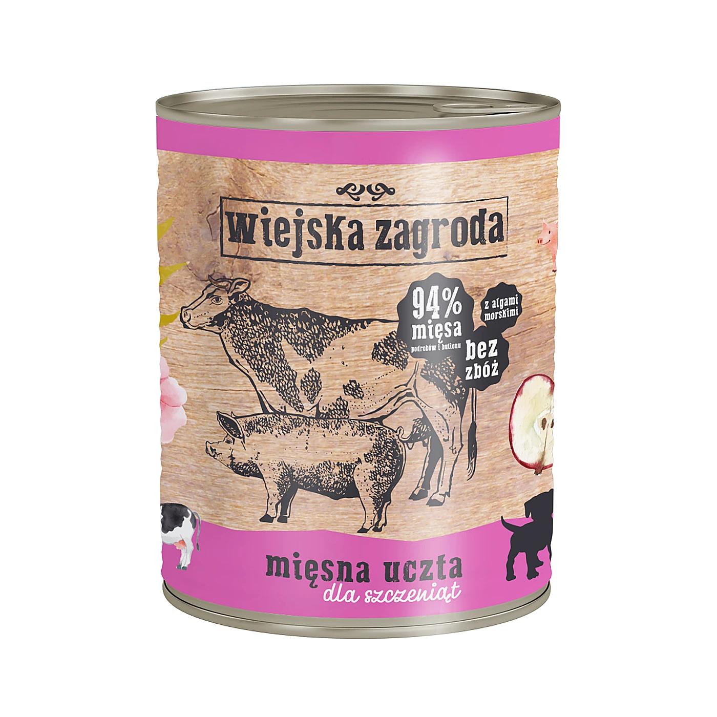 Wiejska Zagroda Karma mokra dla psa Mięsna uczta (szczeniak) II 800g
