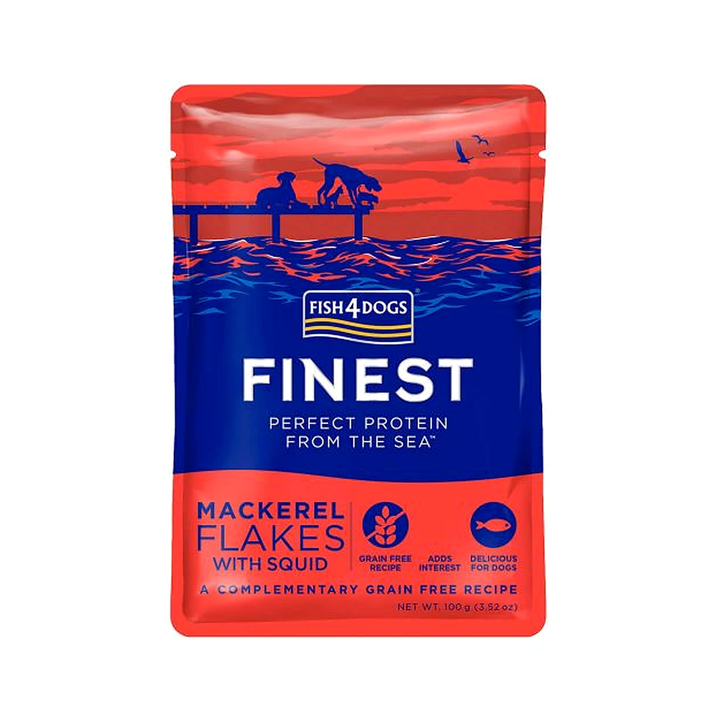 F4D Finest Mackerel FLAKES with Squid 100 g