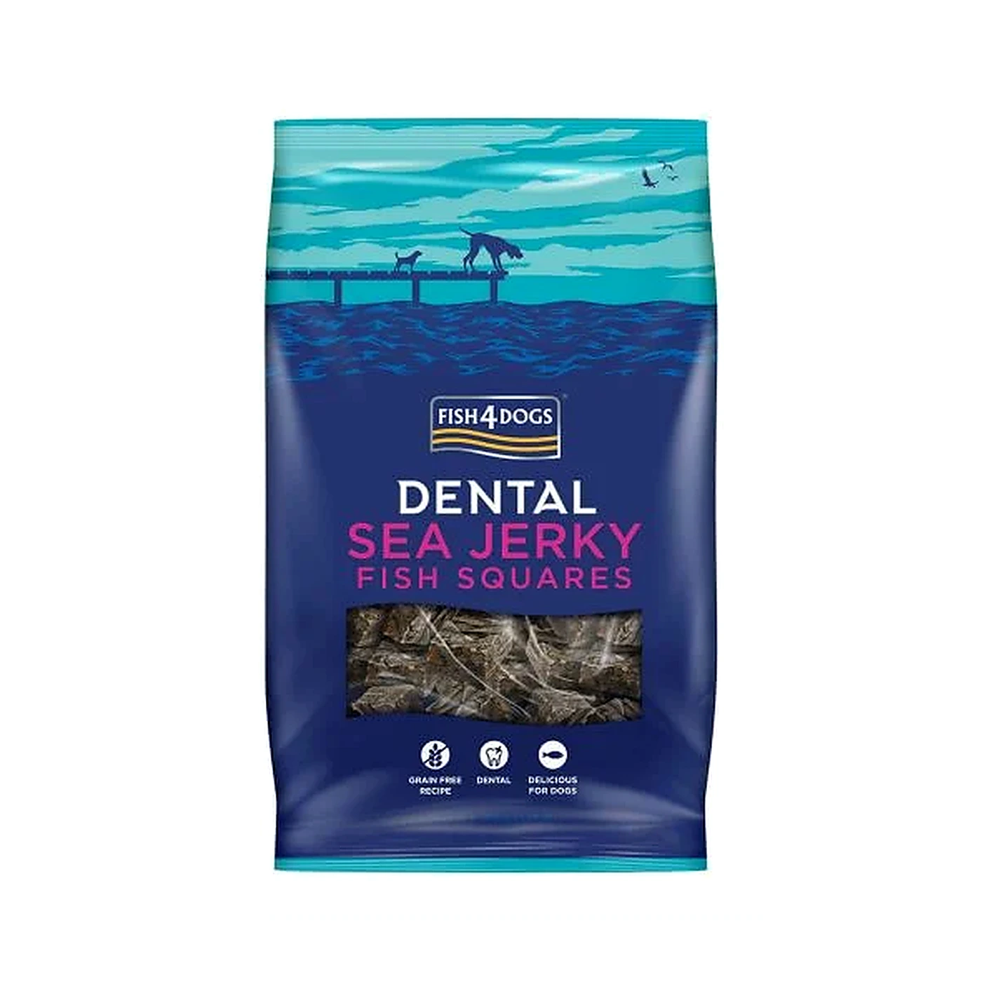 F4D Sea Jerky Fish Squares 115 g