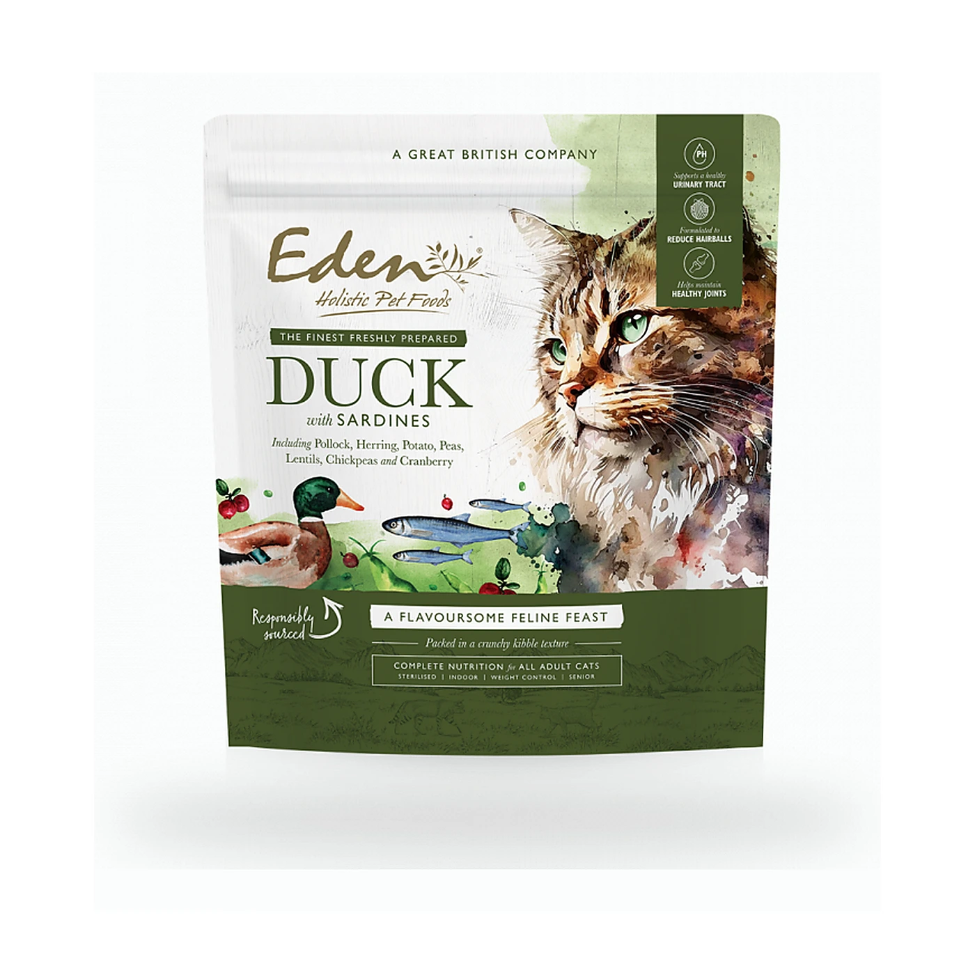 EDEN Kaczka i Sardynka dla kota 1,5 kg