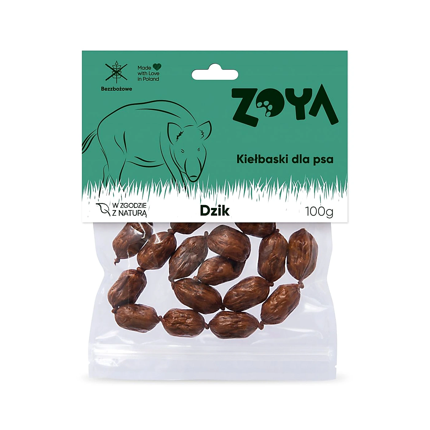 ZOYA KIEŁBASKI Z DZIKA 100G 5903802100044
