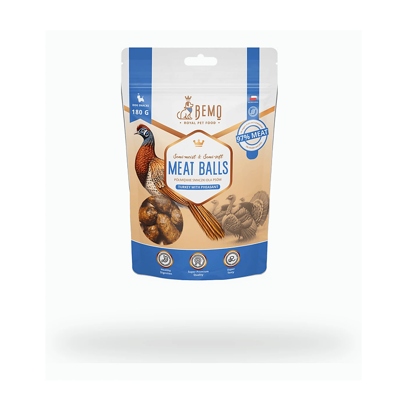 Bemo Meat Balls Turkey with Pheasant - kulki indyk bażant 180g