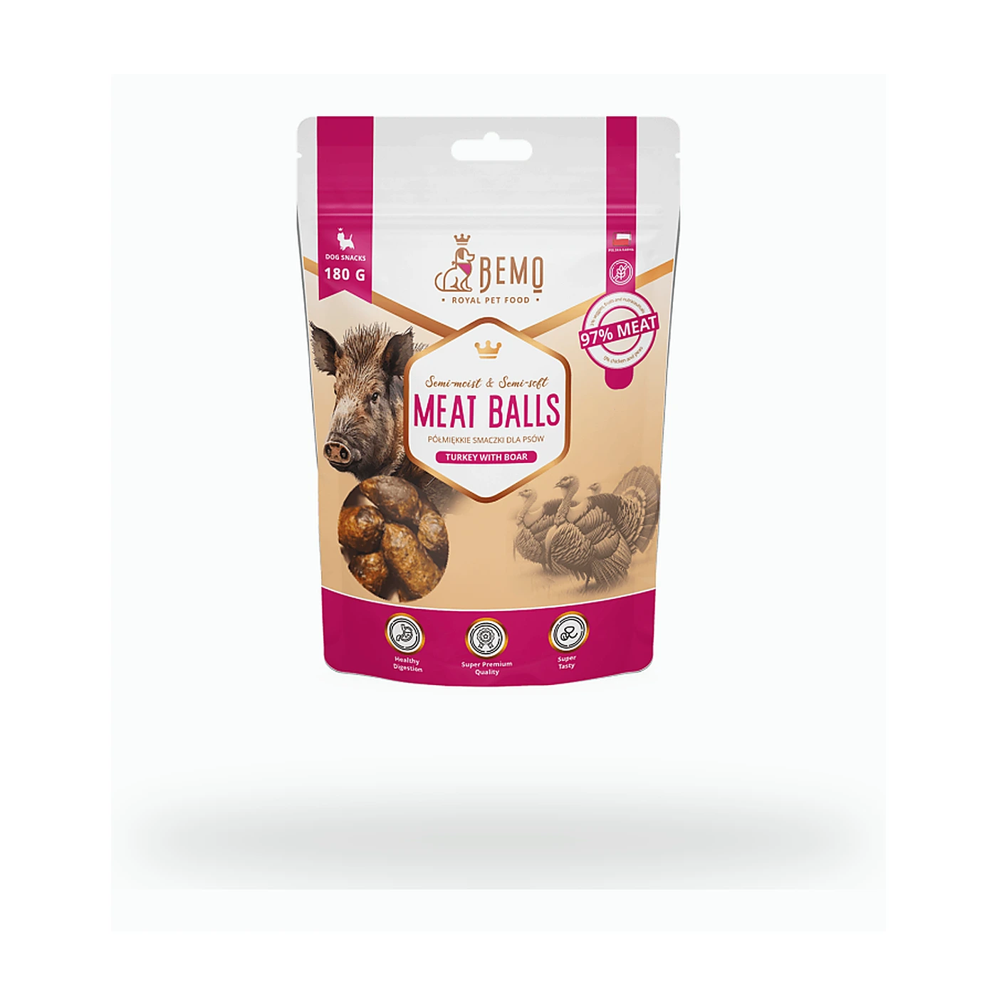 Meat Balls Turkey with Boar -kulki indyk dzik 180g