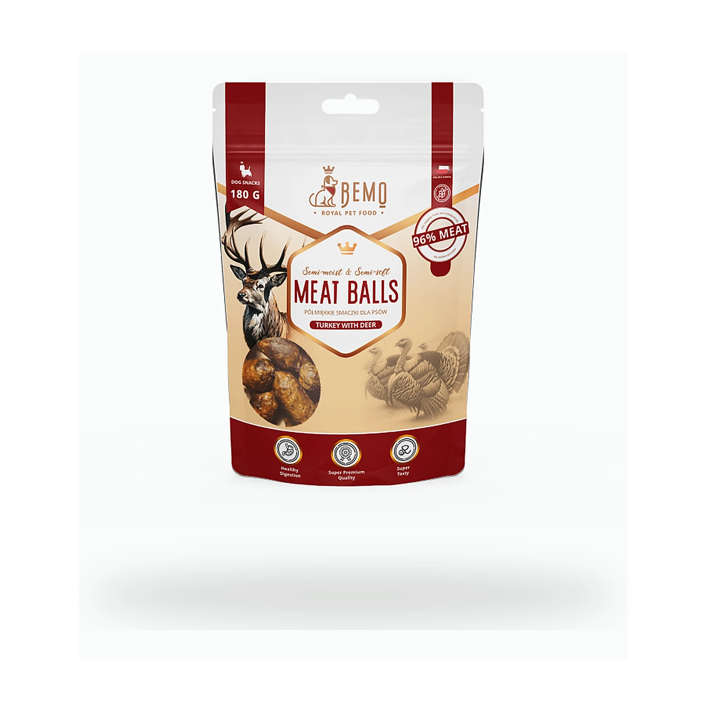 Bemo Meat Balls Turkey with Deer - kulki indyk jeleń 180g