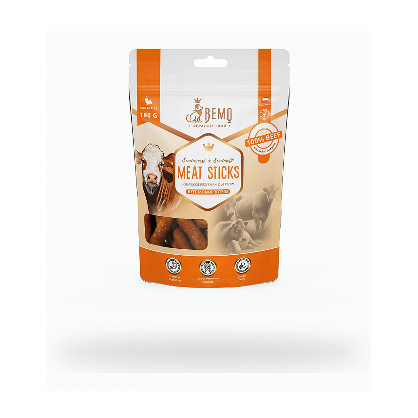 Meat Sticks Beef 100% - paluszki wołowina 180g
