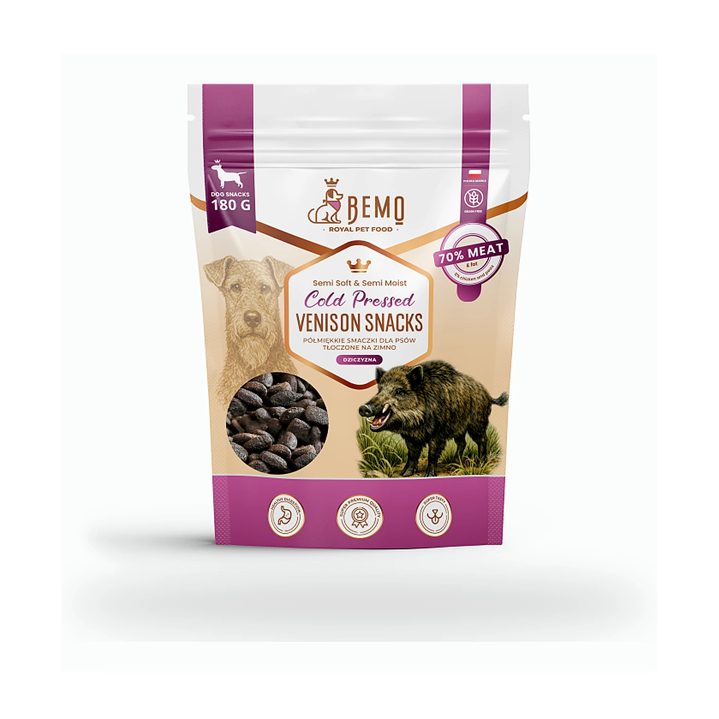 Cold Pressed - Venision snacks 180g