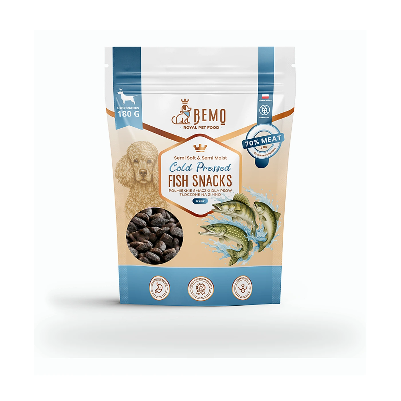 Bemo Cold Pressed - Fish snacks 180g