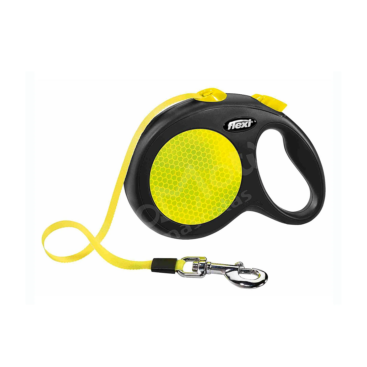 Smycz Flexi Classic L taśma 5m 50kg neon
