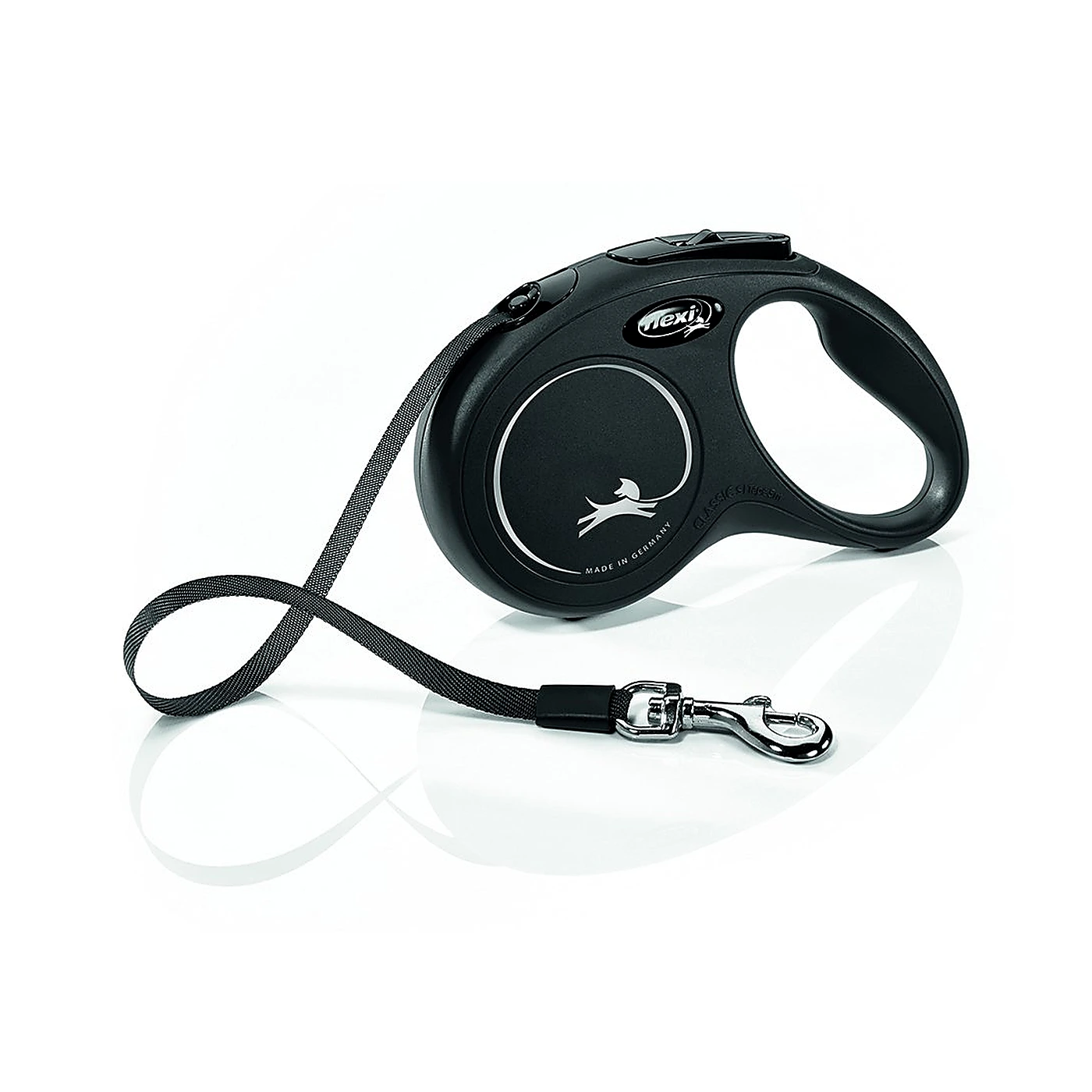 Smycz Flexi New Classic L taśma 5m 50kg czarna