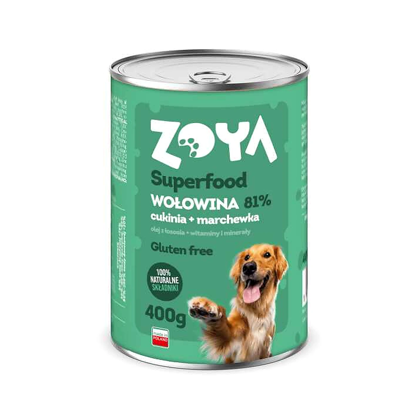 ZOYA PUSZKA SUPERFOOD WOŁOWINA Z CUKINIĄ I MARCHEWKĄ 400G