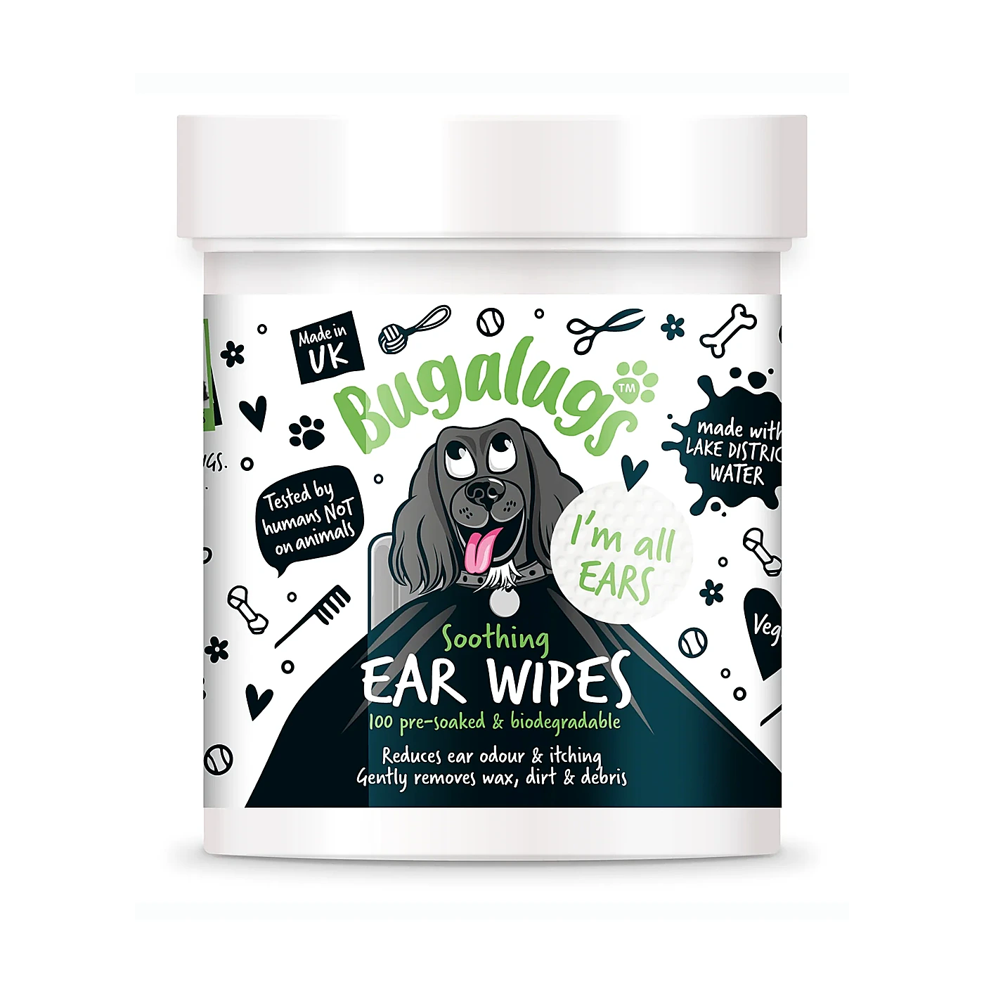 Chusteczki Bugalugs Ear Wipes 100szt