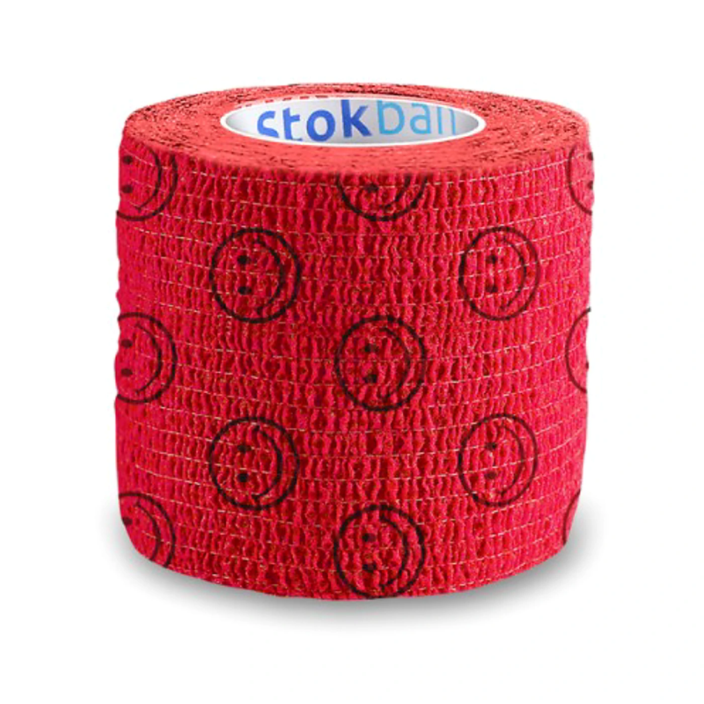Bandaż Stokban 5cm / 4,5m czerwony w uśmiechy