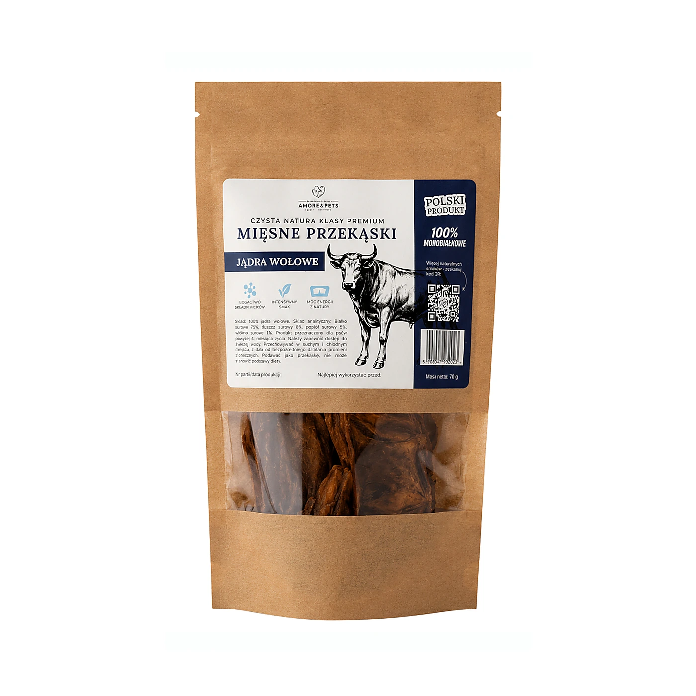 AMORE&PETS Jądra wołowe 70g