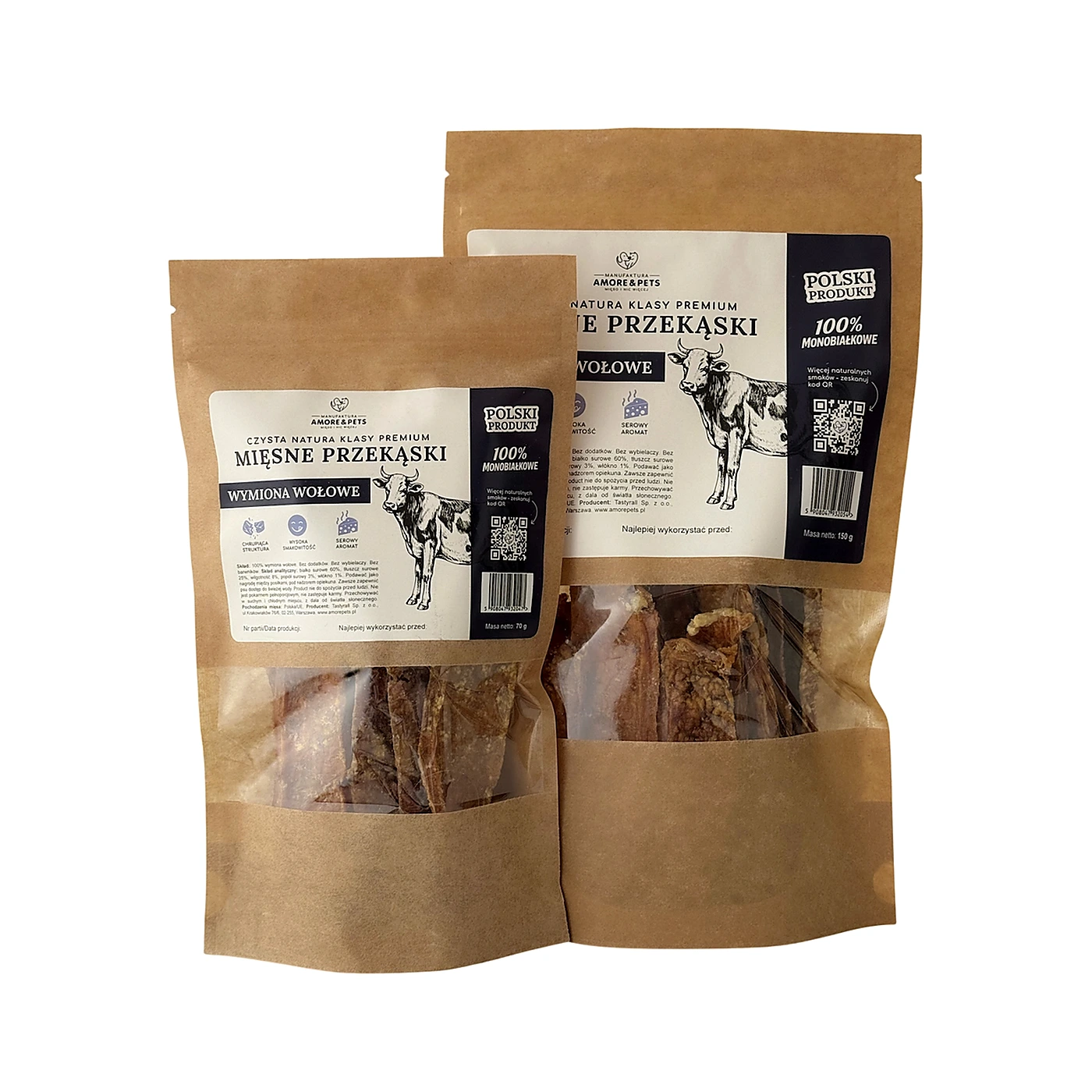 AMORE&PETS Wymiona wołowe 150g