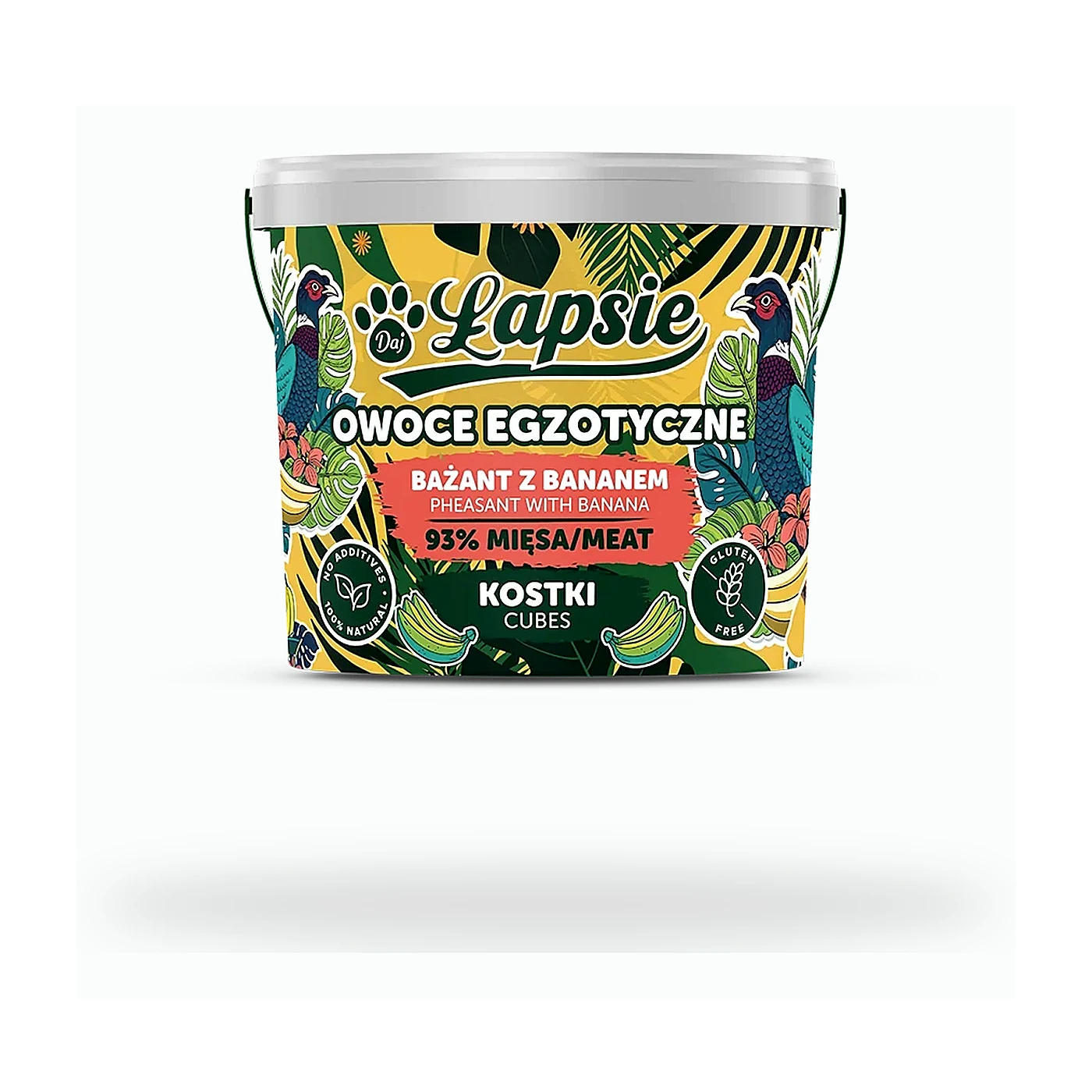 ŁAPSIE Kostki owoce egzotyczne Bażant z bananem 160g