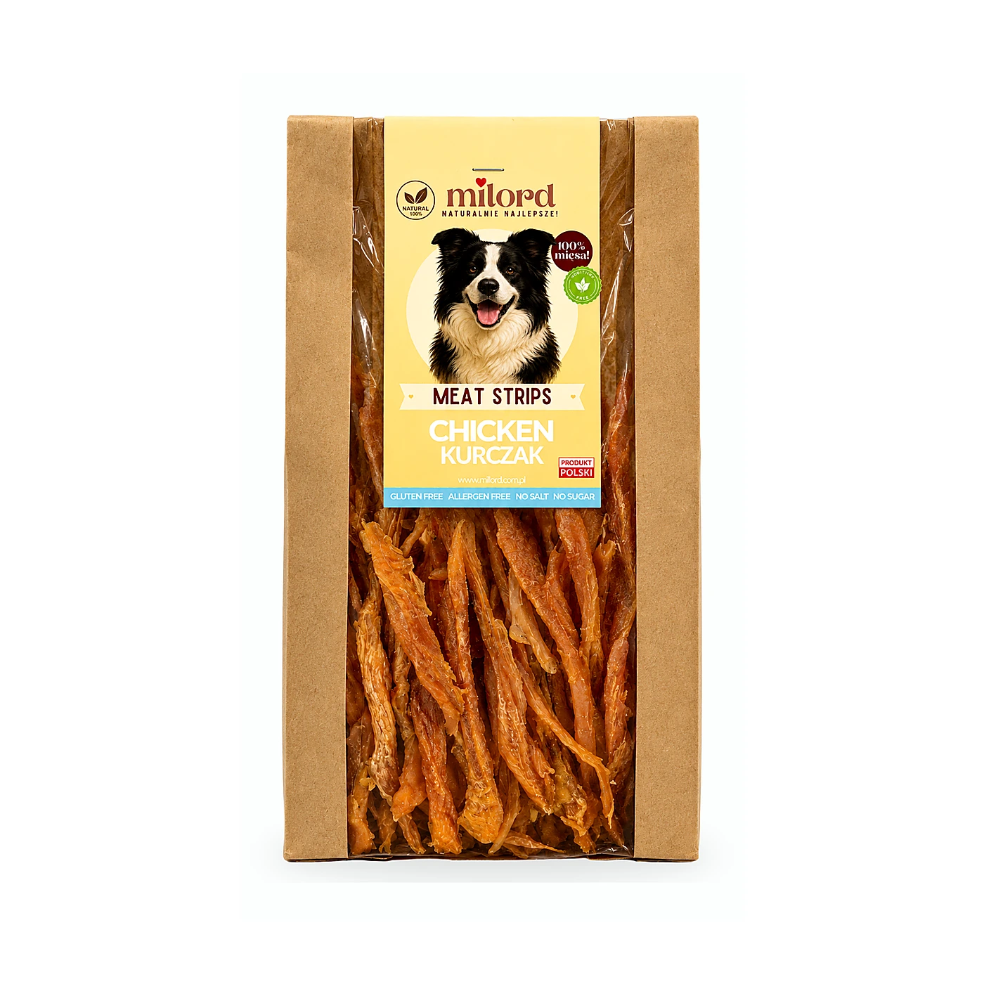 Milord kurczak paski 80g