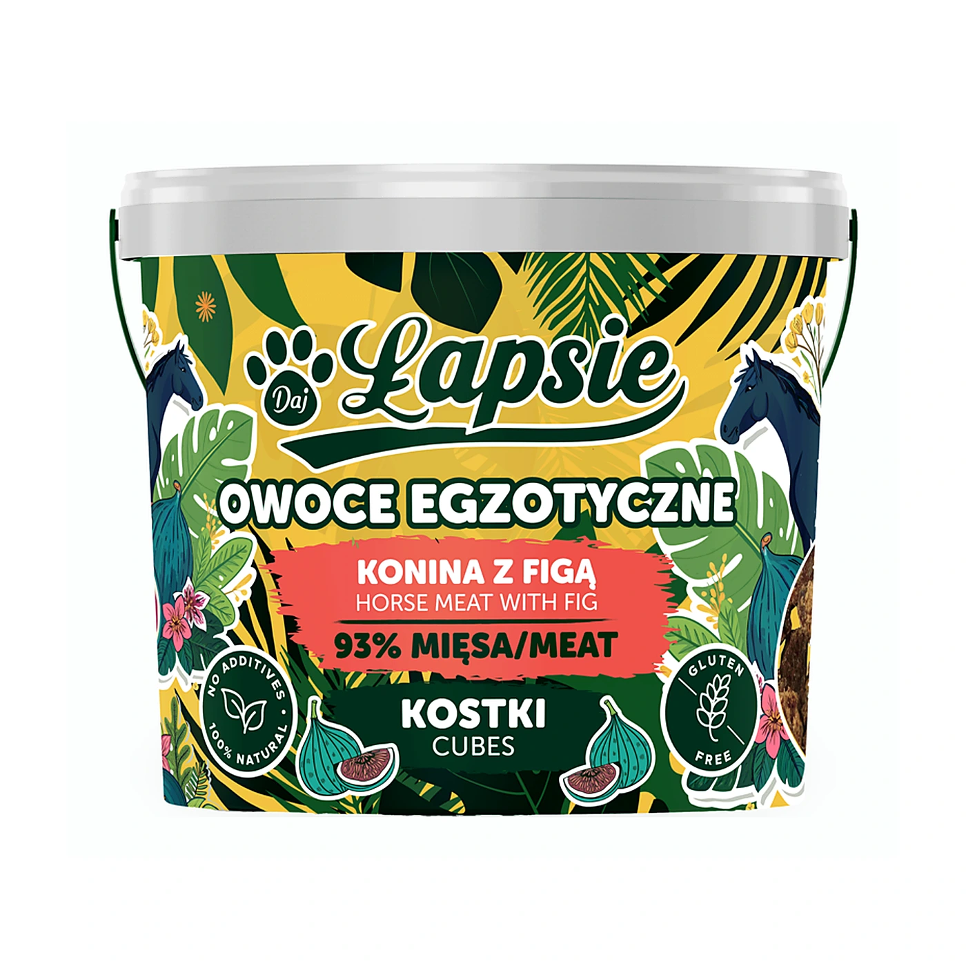 ŁAPSIE Kostki owoce egzotyczne Konina z figą 160g