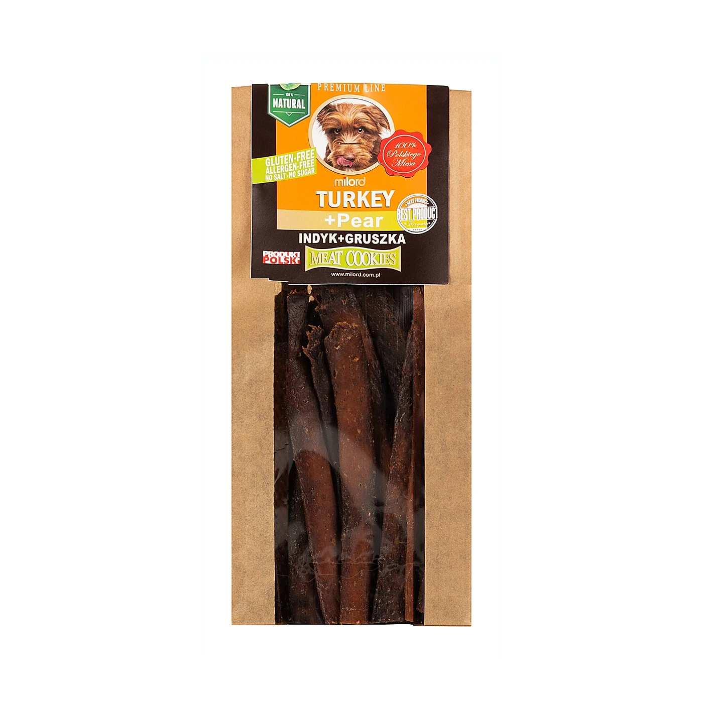 Milord ciastka indyk gruszka 80g